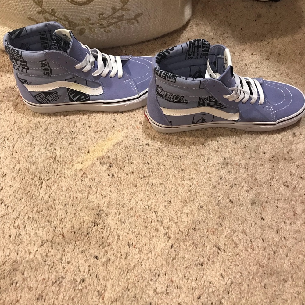Brand new vans hightops periwinkle purple